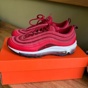 Red Nike Airmax 97 Sneakers